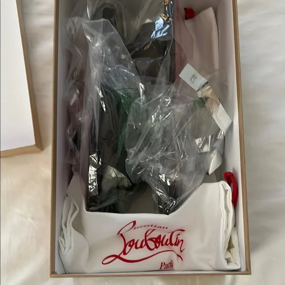 Christian Louboutin Brown Men's Slides - Picture 6 of 9